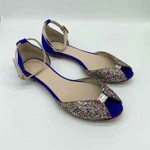 EMMA GO Juliette Glitter Flats Size 8.5